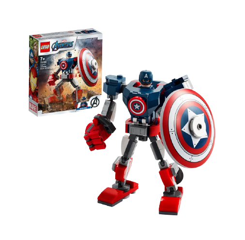 Lego Super Heroes Captain America Mech Armour Future Kid Toys
