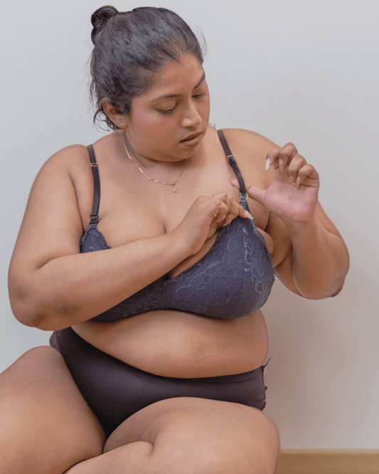 nursing - start anew padded bralette in azure – Our Bralette Club