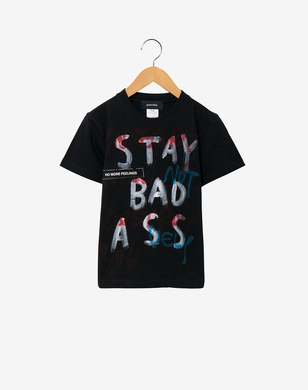 Hand Painted T-shirt (KIDS) / Black – guernika official online shop