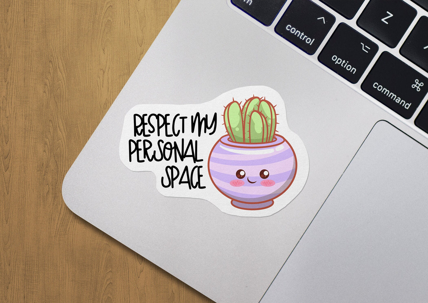 Respect My Personal Space Sticker, Social Distance Bubble Tiktok Quote Decal, Popular Now Best Selling Macbook Water Bottle