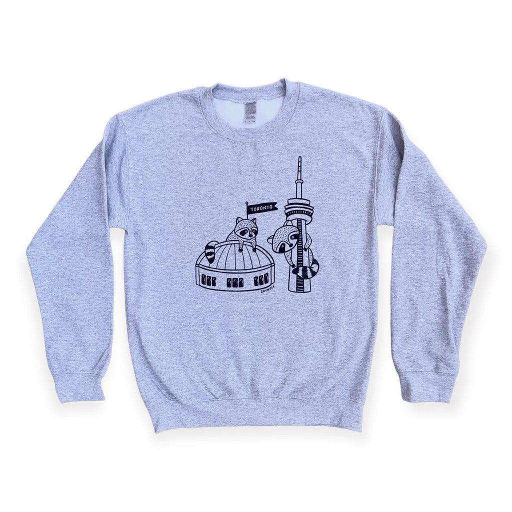 Unisex Toronto Raccoon Sweatshirt – Silver Antelope