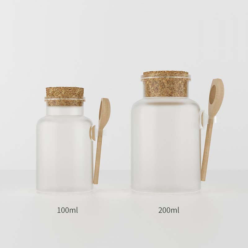 frosted bath salt bottle supplier