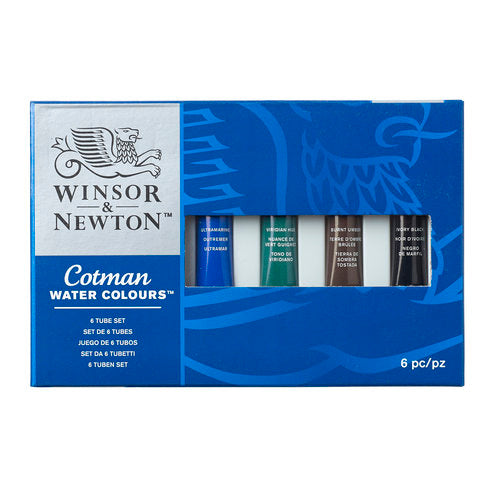 Winsor & Newton Cotman Watercolour Metallic Collection 6 Tubes Set
