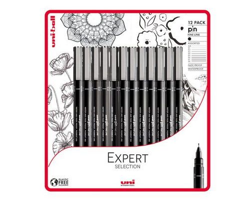 Uni Pin Extra Fine Brush Fineliner – SCOOBOO