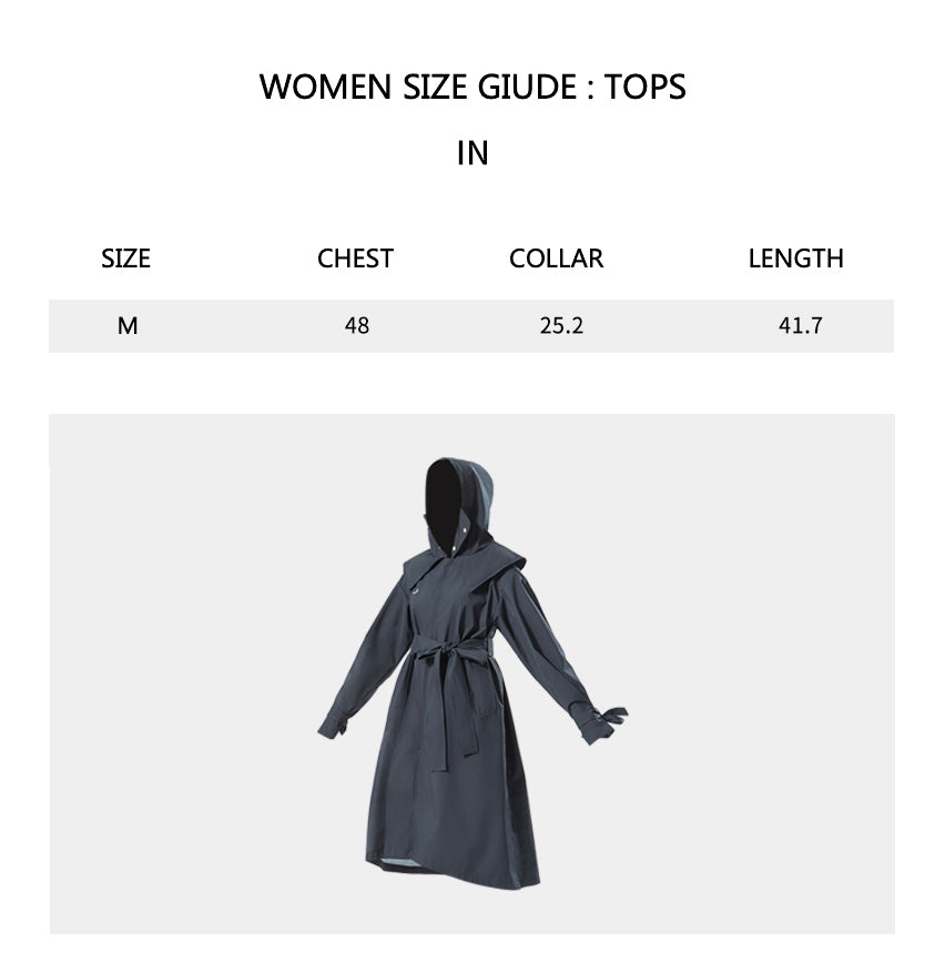 Size chart of Women's 100% Rain-proof Sunscreen Windcoat UPF50+