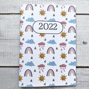 Rainbow Wishes Mini Planner Notebook