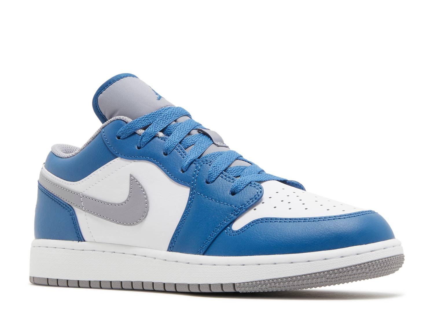 AIR JORDAN 1 MID 'CEMENT TRUE BLUE' – Kicksinto