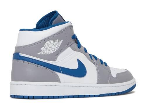 AIR JORDAN 1 MID 'CEMENT TRUE BLUE'