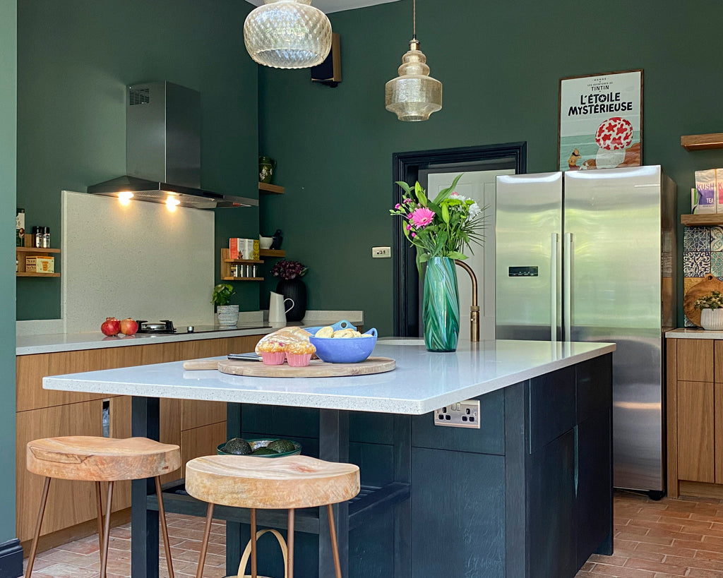 Open plan kitchen eclectic style for edwardian house in bristol