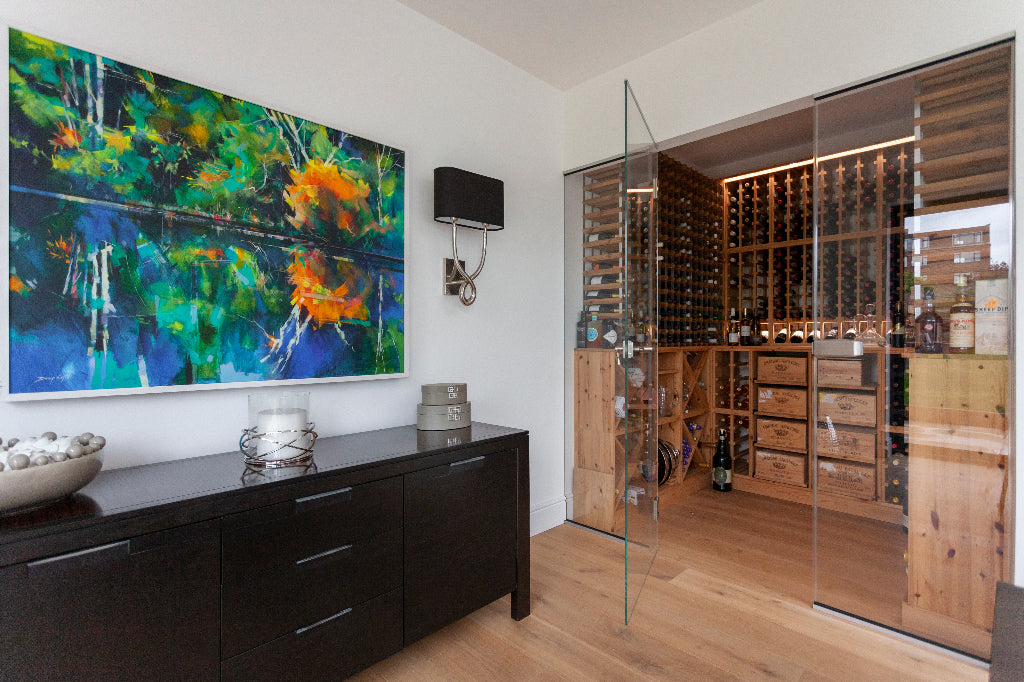 Wine Cellar in Open Plan dining room extension