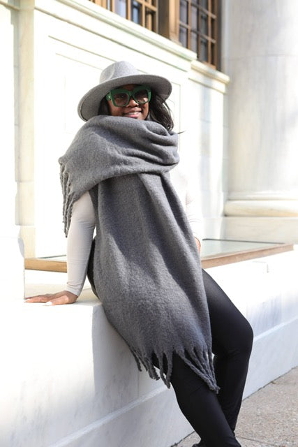 How To Wear This Oversized, Scarf/Wrap Accessory — Live Love Blank