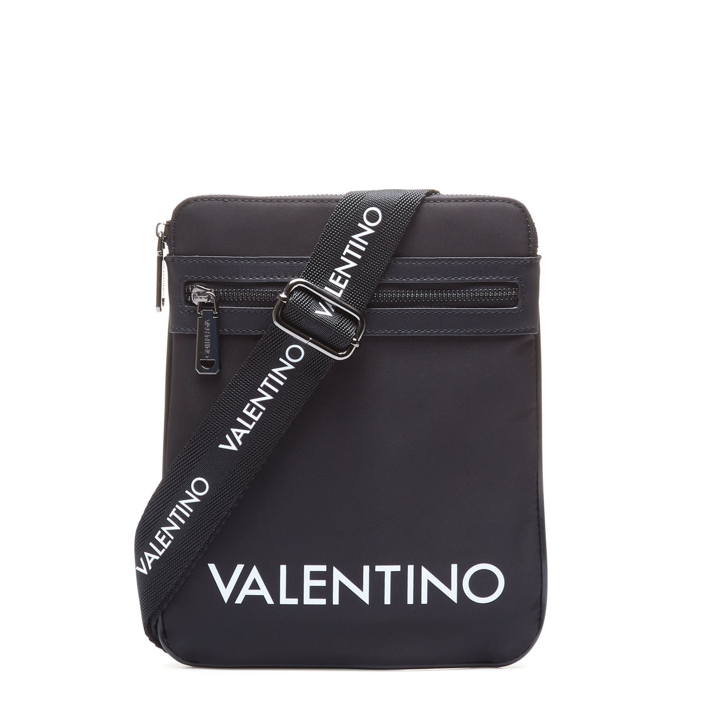 Valentino Bags Kylo Men Crossbody Bag Black Small with Branded Logo | Fashion2B