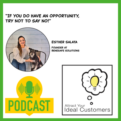 Esther's Podcast Interview for Benesafe Solution on Real-world, actionable marketing advice to help you cut through the noise and attract your ideal customers.