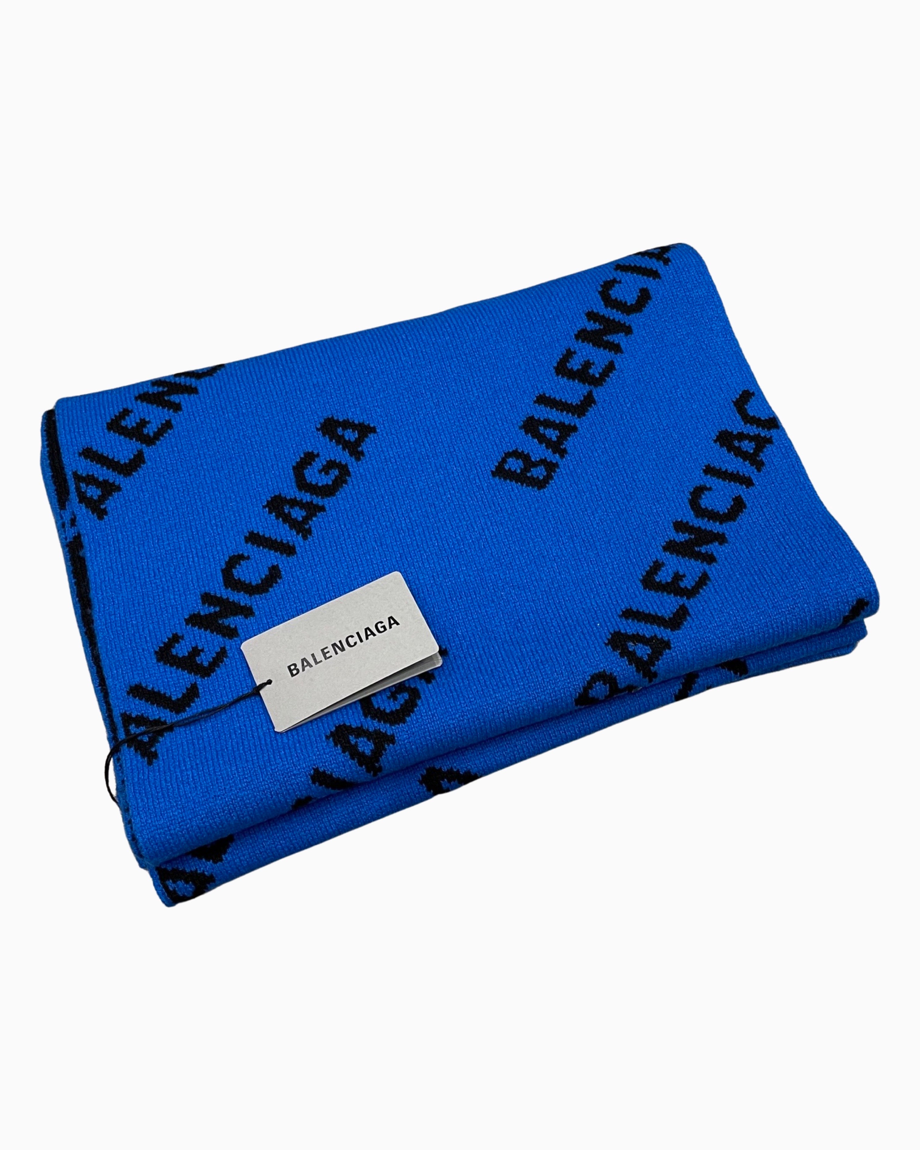 BALENCIAGA ALL OVER LOGO SCARF