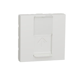 Prise RJ45 double cat 6 STP Unica NU342618 Blanc 2 modules