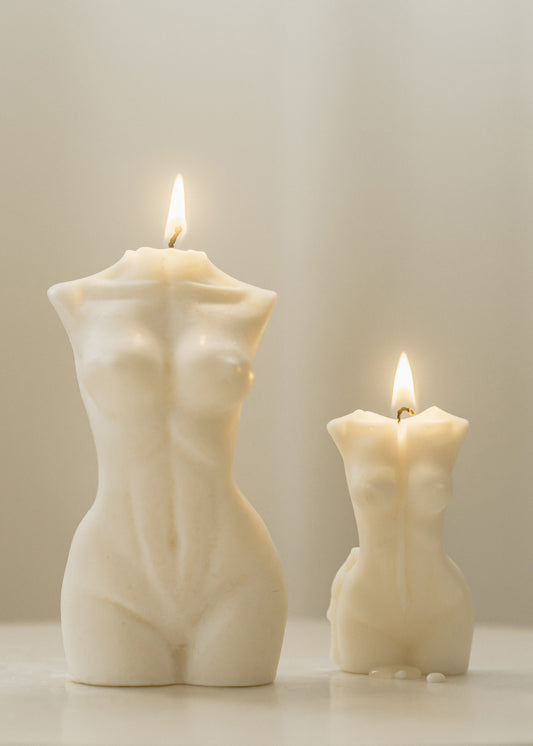 REAL WOMEN FREYA Candles Plus Size Female Body Candle With Gold or