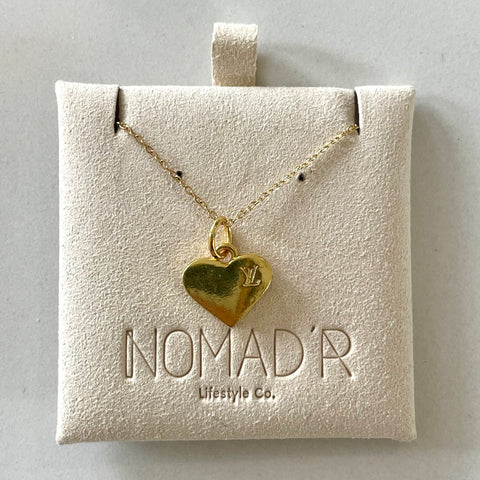 LV Purple & Gold Swarovski Halo Pendant Necklace – Nomad'r Lifestyle Company