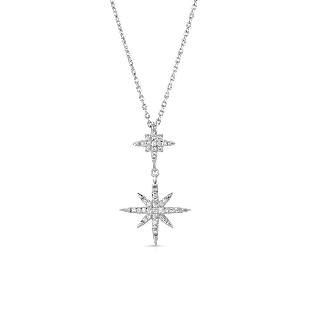 sterling silver north star necklace