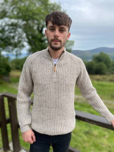 Irish Fishermans Ribb‎ed Sw‎eater‎‎‎‎‎
