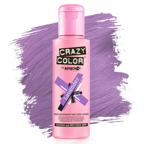 Crazy Color Hair Dye Semi Permanent Hair Color Cream - 54 Lavender