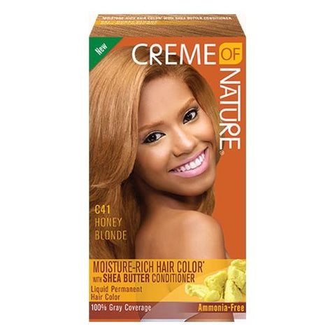 Creme of Nature Moisture Rich Hair Color with Shea Butter Conditioner - C41 Honey Blonde