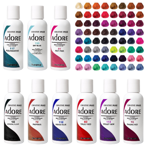 Adore Plus Semi Permanent Hair Color  374 Dark Red Brown  Haircare Works