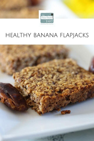 Healthy honey banana flapjack breakfast recipe