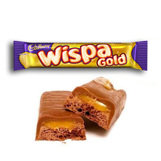 Cadburys Wispa Gold | Total 4 bars of British Chocolate Candy - Cadbury  Wispa Gold 48g each
