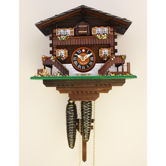 Loetscher - Classic Brienz Chalet Swiss Cuckoo Clock - Made in Switzerland - Time for a Clock