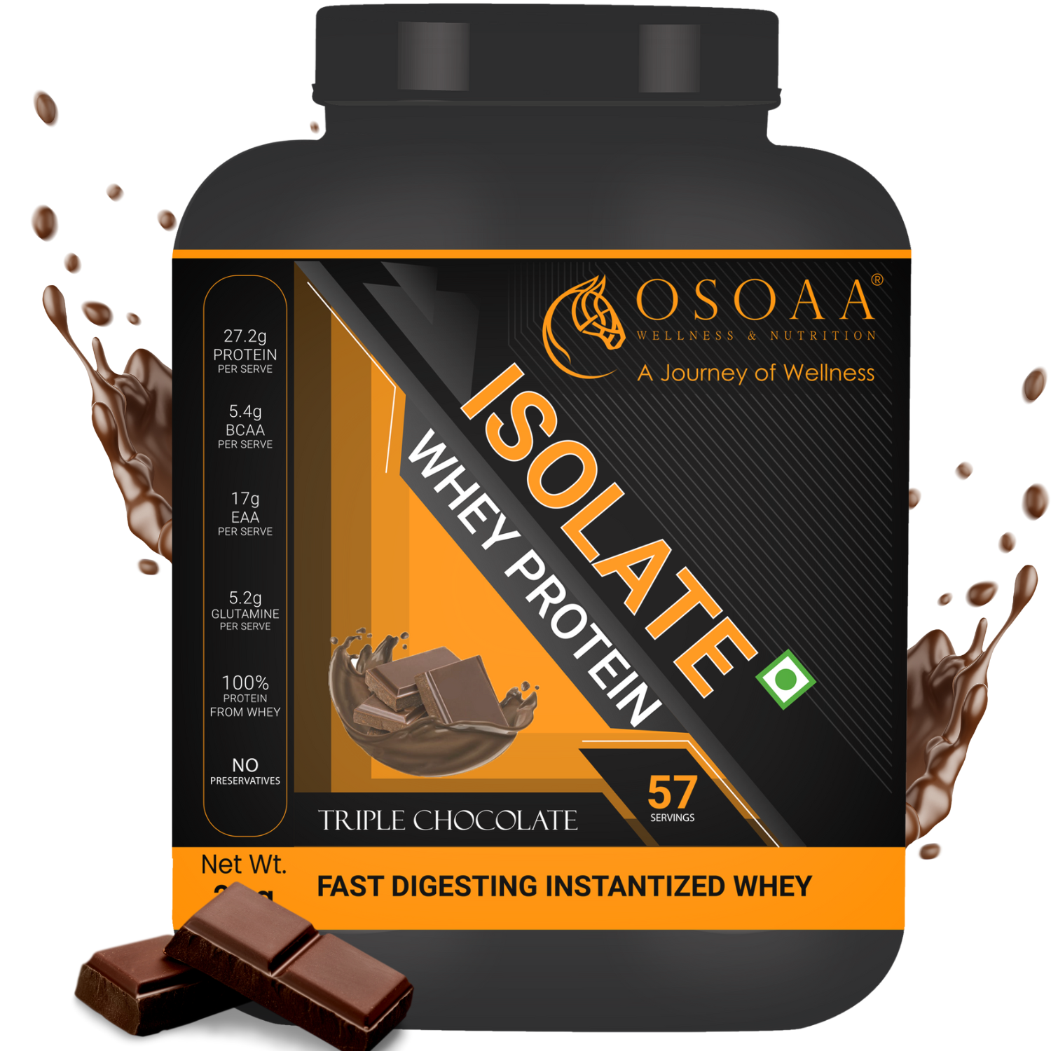 ☑️ OIC PROTEIN WPC CHOCOLATE [1kg) x4袋-