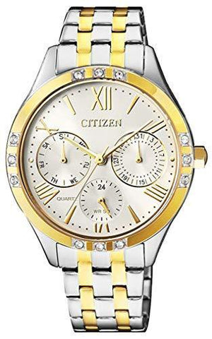 Reloj Citizen Bi5064-50a Acero Plateado/dorado/blanco Hombre Color de la  correa Plateado/Dorado Color