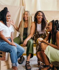 Group of black females laughing
