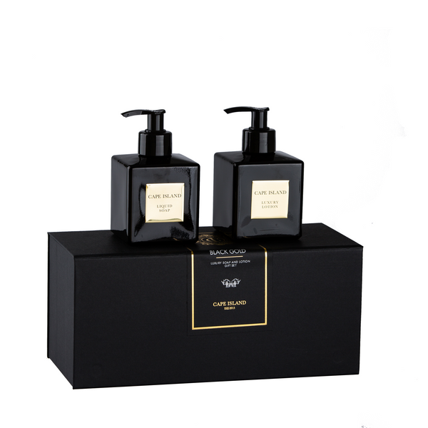 Black Gold Soap & Lotion Boxed Set