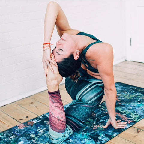 Melete Yoga Mat by Kati Kaia with Mariel Whitmond Yoga Teacher 