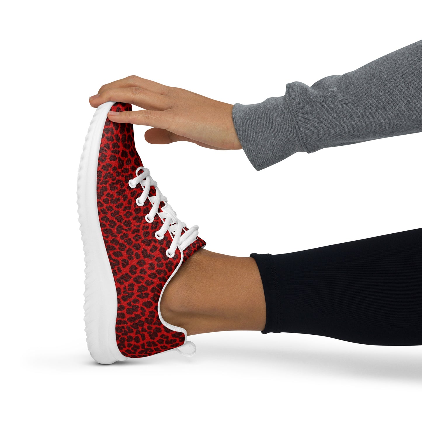 Sixty Eight 93 Logo White Cheetah Red Women’s Athletic Shoes