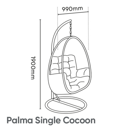 Palma Single Cocoon Chair – Smiths Garden Centre
