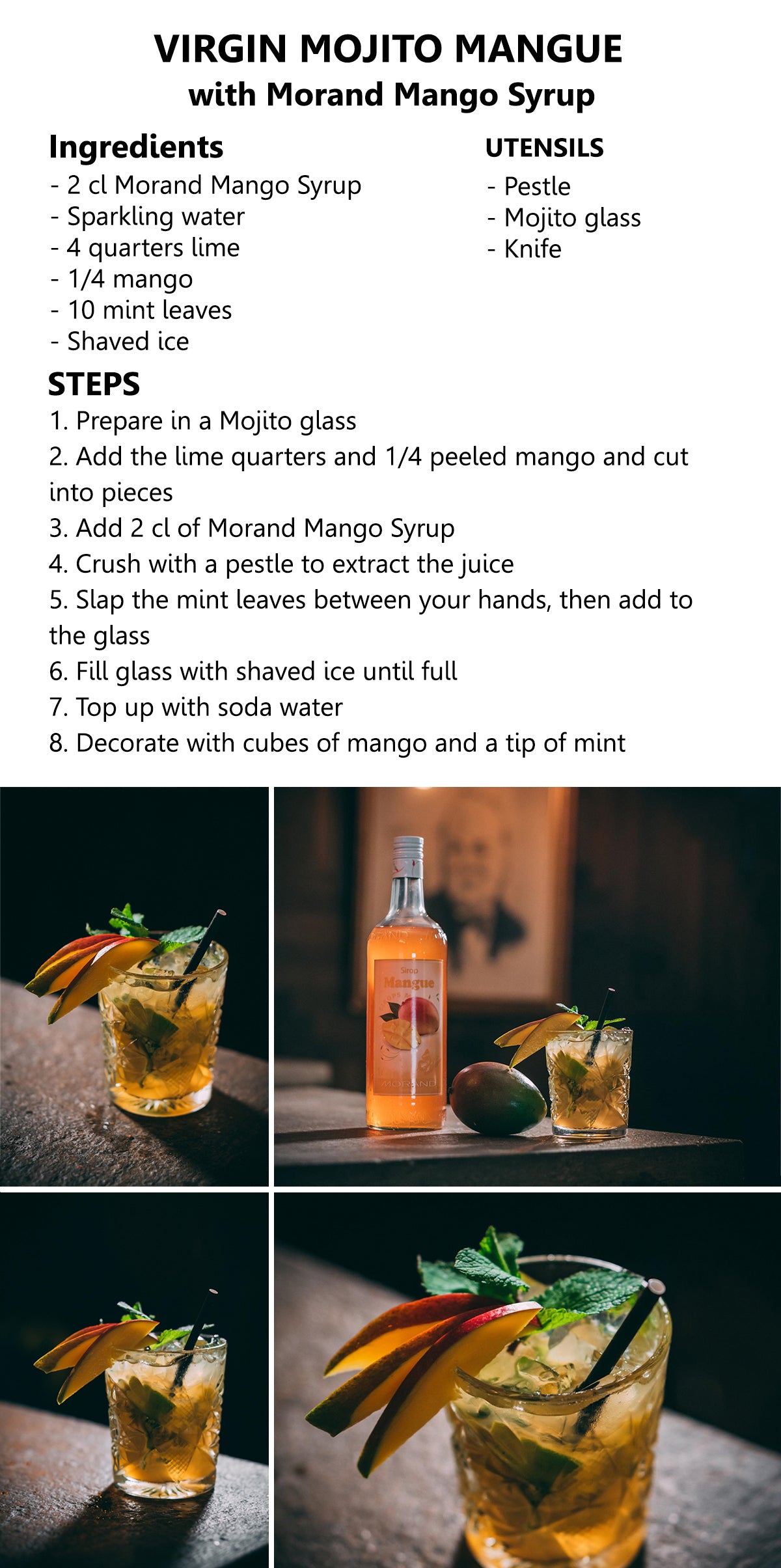 MORAND1007 Cocktail, Mango syrup | Switzerluxe