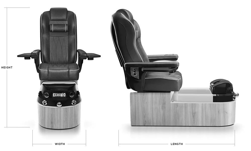 Evision Pedicure Chair dimensions