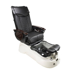 black and white pedicure chair