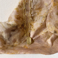 Maraya Talisman Brass Chain Link Necklace