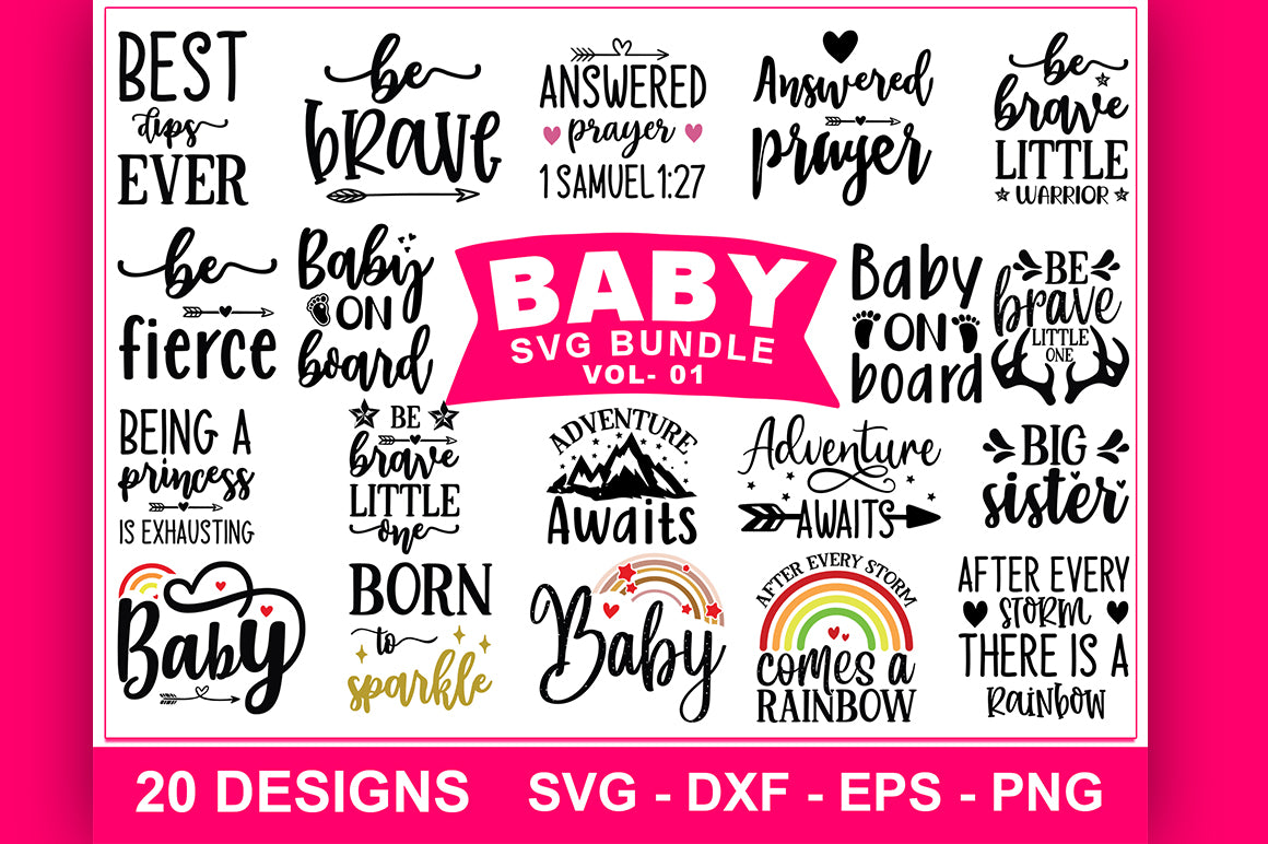 Download Baby Quotes Svg Bundle Vol 01 Craftdesignbulk