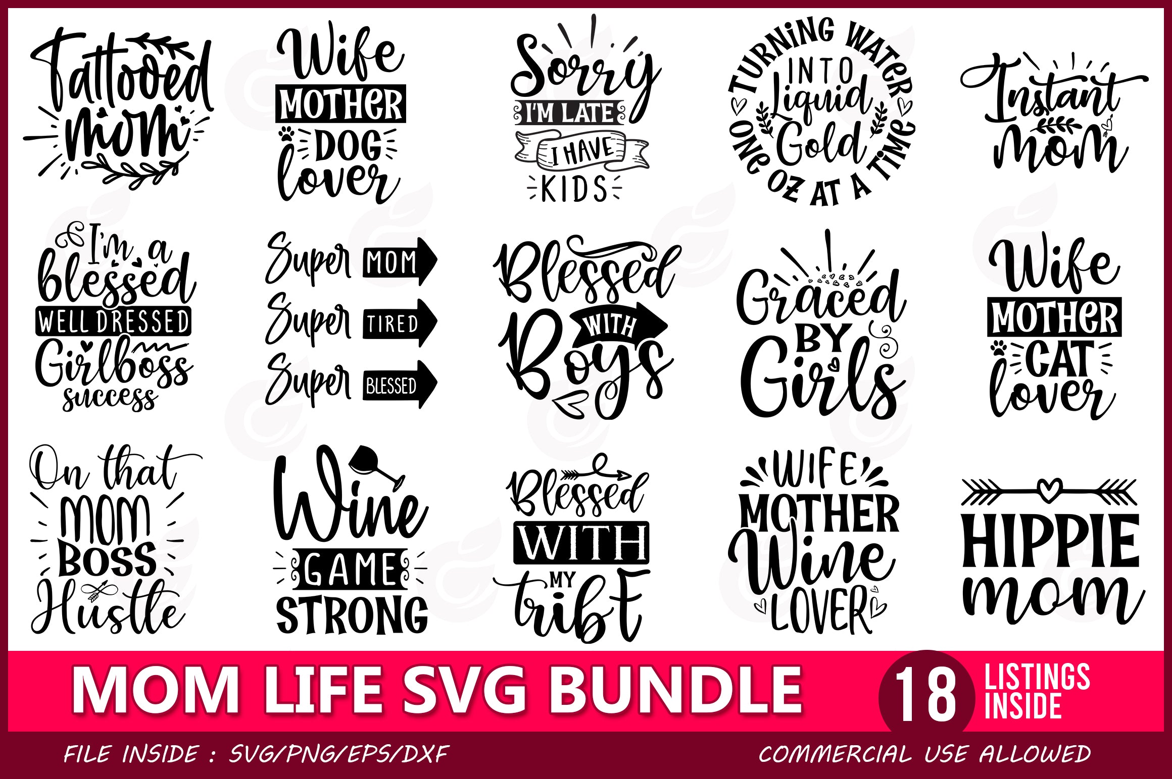 Download Mom Life Svg Bundle Craftdesignbulk