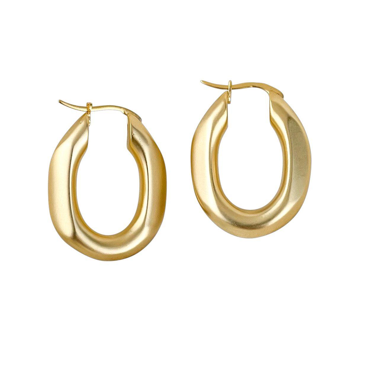 Gold Chunky Hoop Earrings – Dos Nueve Studio