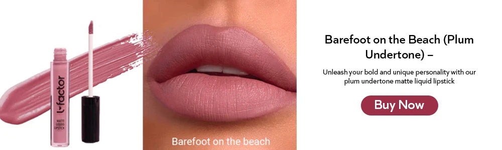 lipstick shade barefoot on the beach