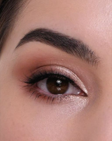 taupe with soft browns eyeshadow