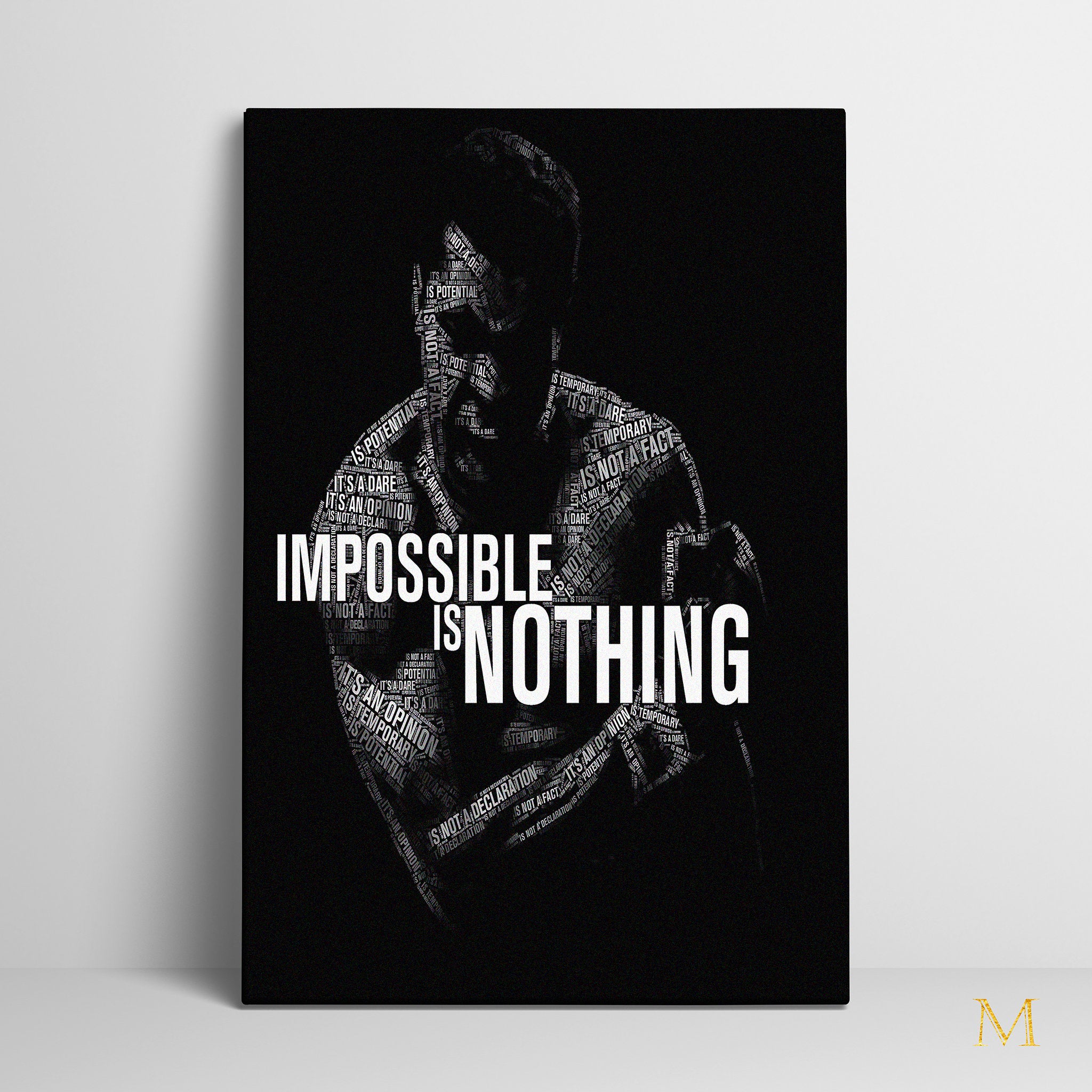 Motivinchi Wall Art - Muhammad Ali Impossible Is Nothing | Motivinchi