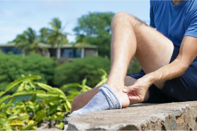 Compression socks designed for Achilles tendonitis