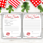 printable, official north pole mail, Dear Santa Claus letter template set