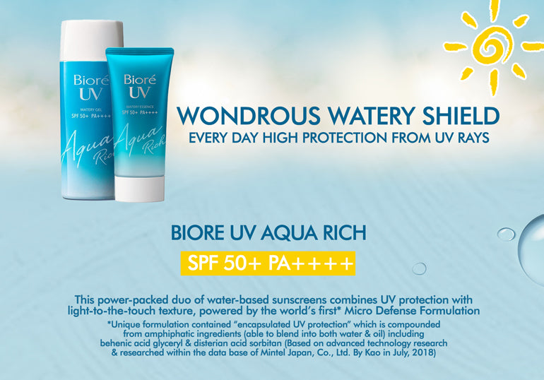 BIORE smooth UV Aqua Rich Watery gel type Sunscreen