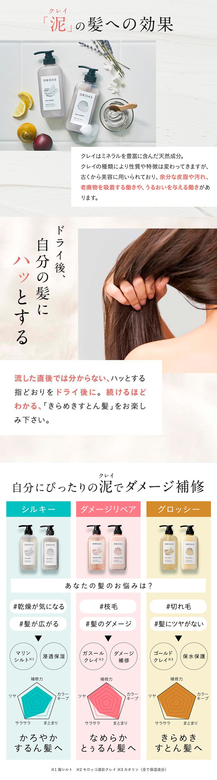 DROAS Damage Repair Shampoo (Breezy Sabon) DROSA 胶原蛋白海泥粘土洗发水 修复型